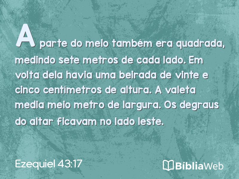 Ezequiel 43:17 em imagem para compartilhar