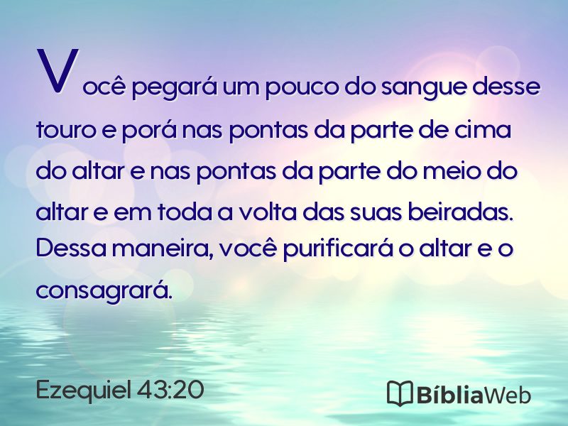Ezequiel 43:20 em imagem para compartilhar