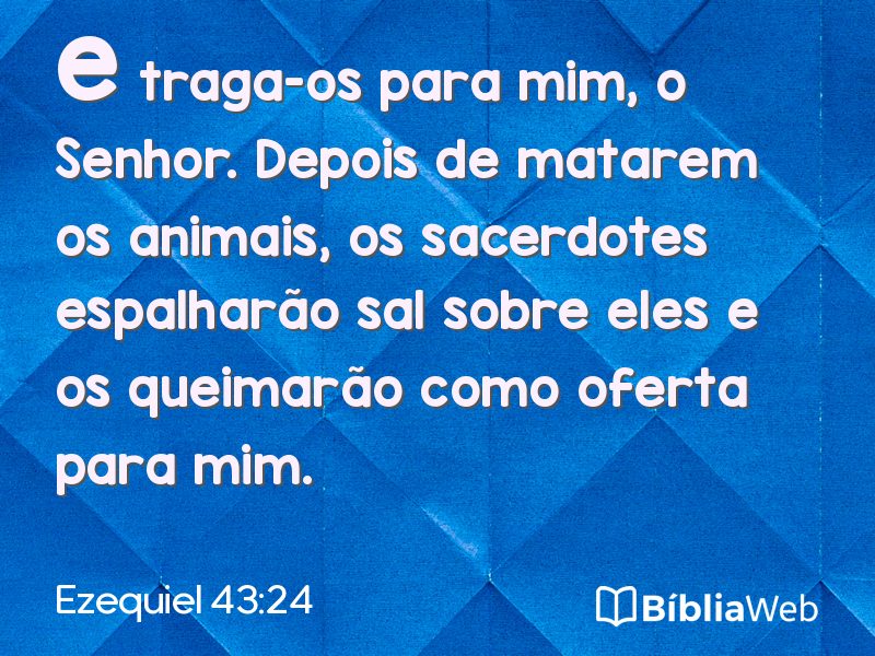 Ezequiel 43:24 em imagem para compartilhar