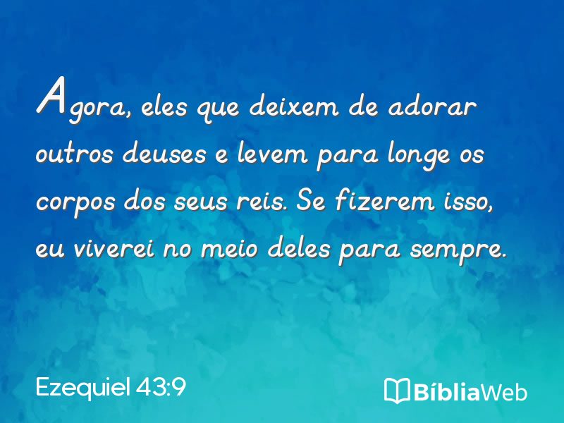 Ezequiel 43:9 em imagem para compartilhar