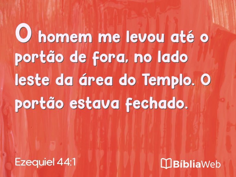 Ezequiel 44:1 em imagem para compartilhar