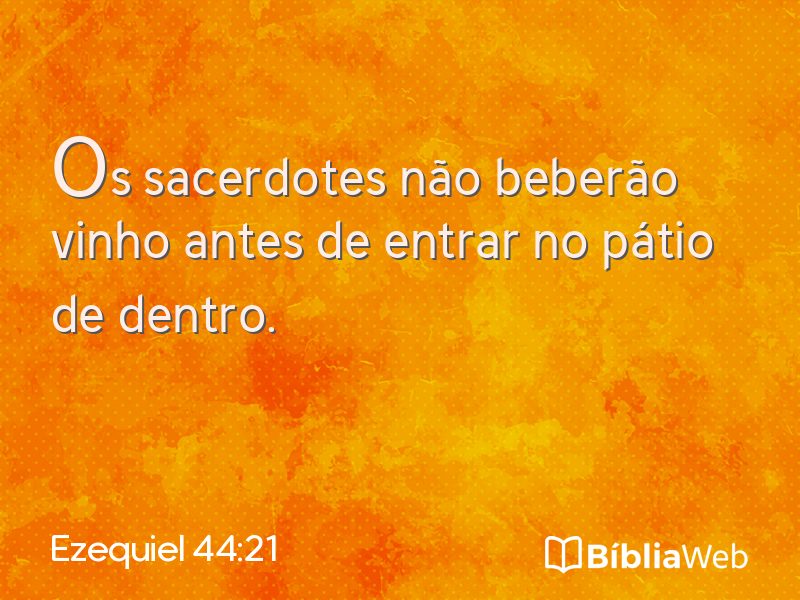 Ezequiel 44:21 em imagem para compartilhar