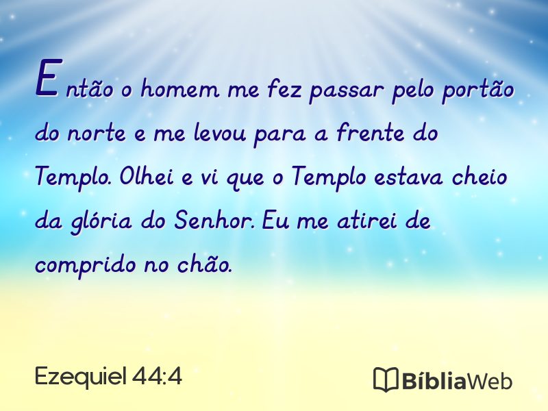 Ezequiel 44:4 em imagem para compartilhar