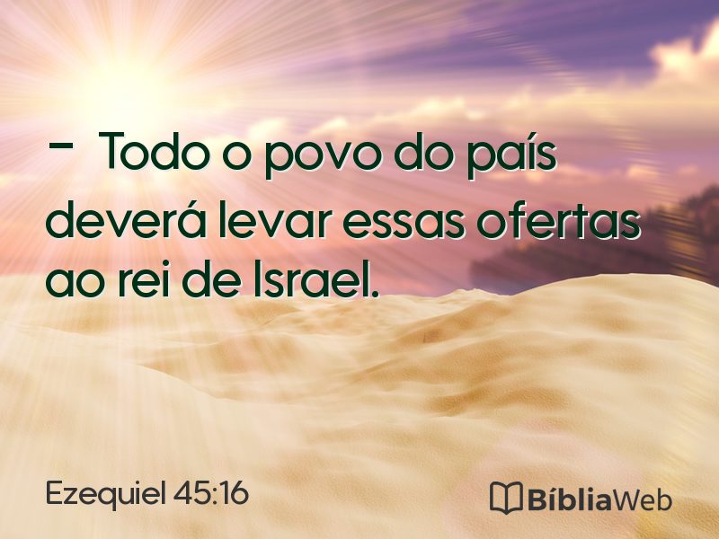 Ezequiel 45:16 em imagem para compartilhar