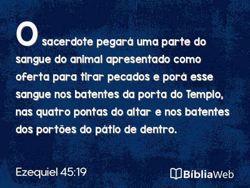 Ezequiel 45:19 em imagem para compartilhar