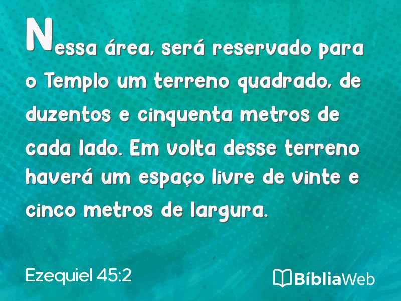 Ezequiel 45:2 em imagem para compartilhar