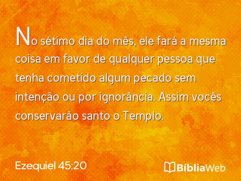 Ezequiel 45:20 em imagem para compartilhar