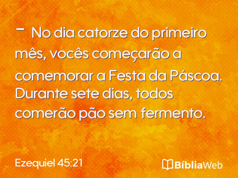 Ezequiel 45:21 em imagem para compartilhar