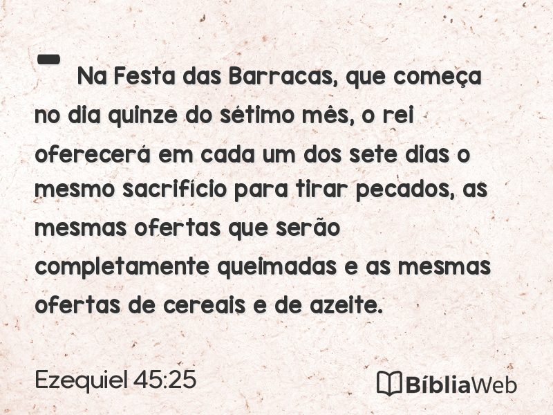 Ezequiel 45:25 em imagem para compartilhar