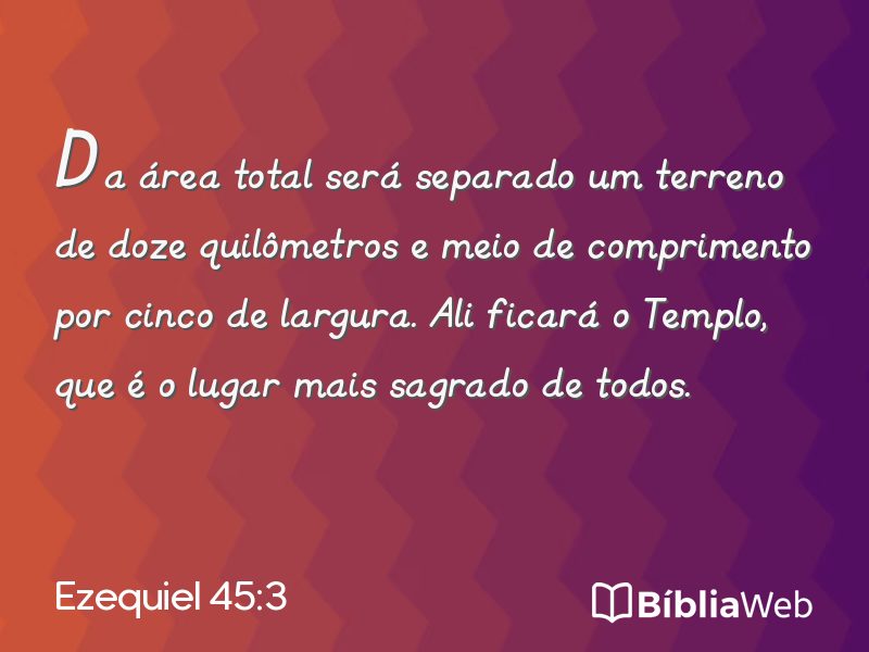 Ezequiel 45:3 em imagem para compartilhar