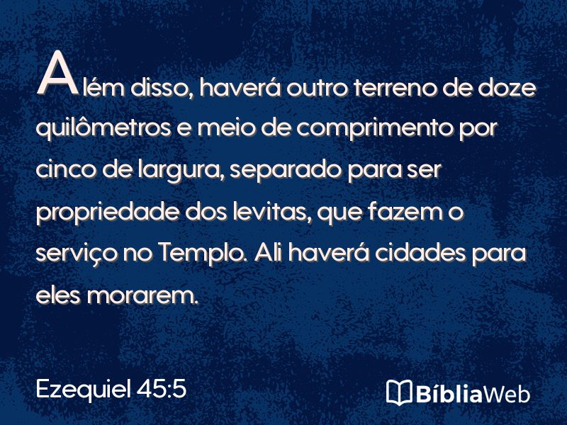 Ezequiel 45:5 em imagem para compartilhar