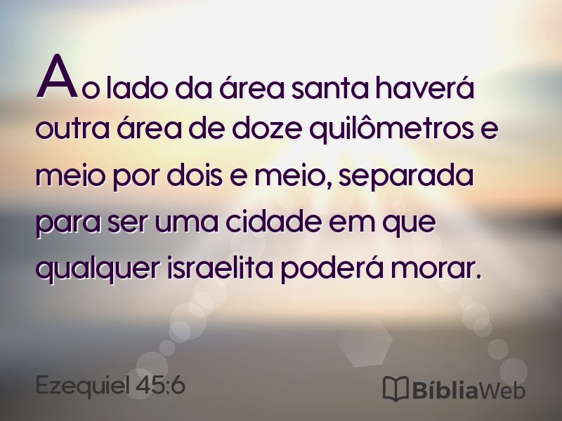 Ezequiel 45:6 em imagem para compartilhar