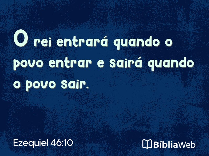 Ezequiel 46:10 em imagem para compartilhar