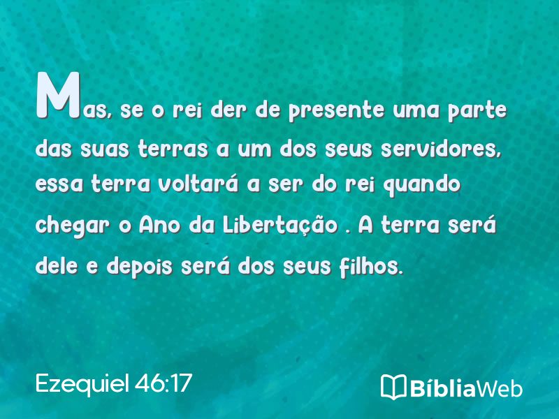 Ezequiel 46:17 em imagem para compartilhar