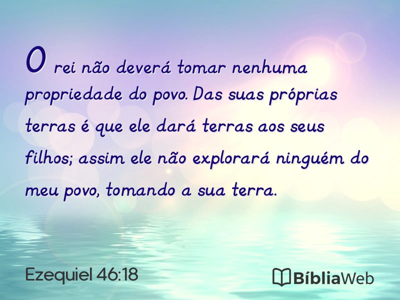 Ezequiel 46:18 em imagem para compartilhar