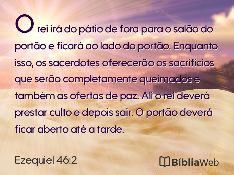Ezequiel 46:2 em imagem para compartilhar