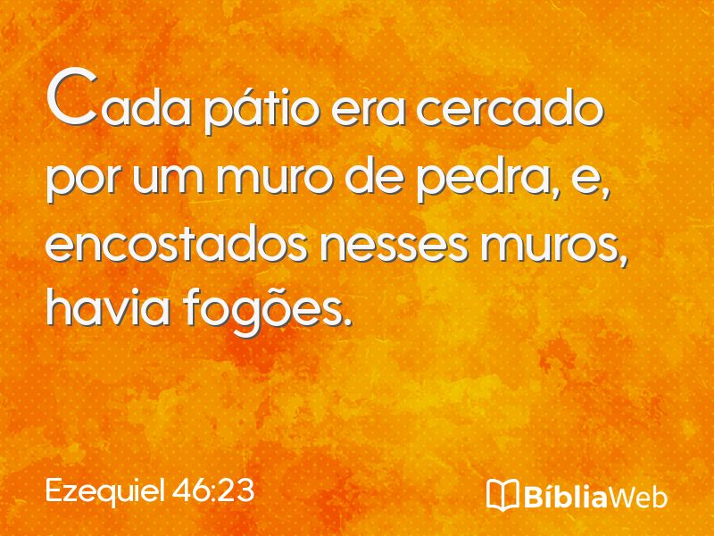 Ezequiel 46:23 em imagem para compartilhar