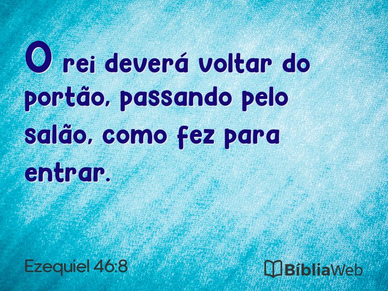 Ezequiel 46:8 em imagem para compartilhar