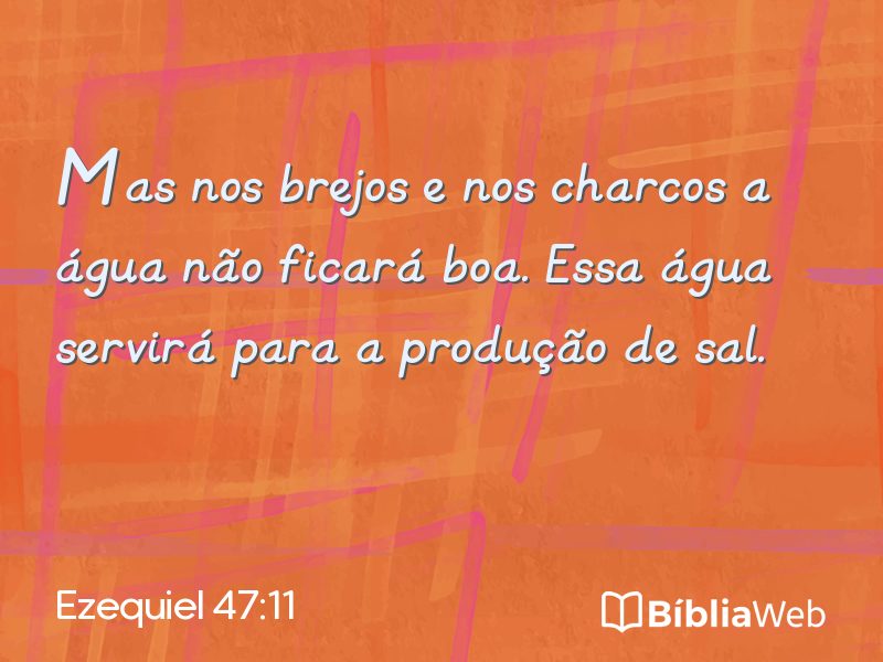 Ezequiel 47:11 em imagem para compartilhar