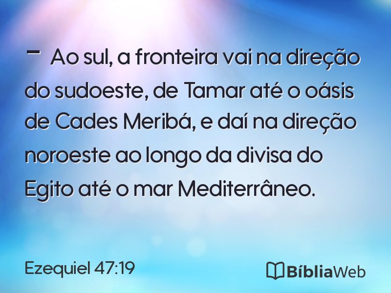 Ezequiel 47:19 em imagem para compartilhar
