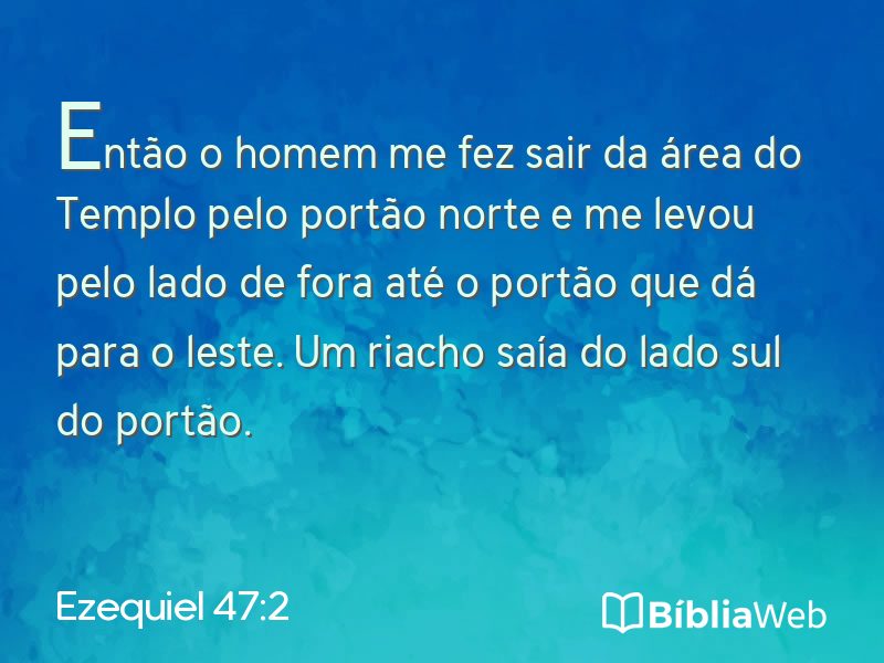 Ezequiel 47:2 em imagem para compartilhar