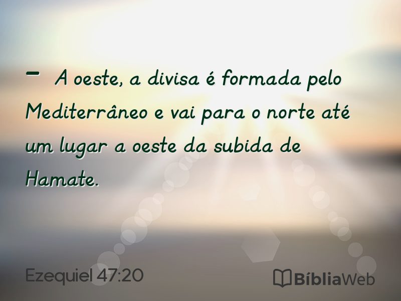 Ezequiel 47:20 em imagem para compartilhar