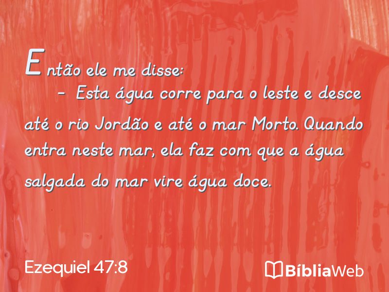 Ezequiel 47:8 em imagem para compartilhar