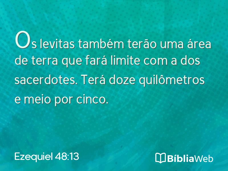 Ezequiel 48:13 em imagem para compartilhar