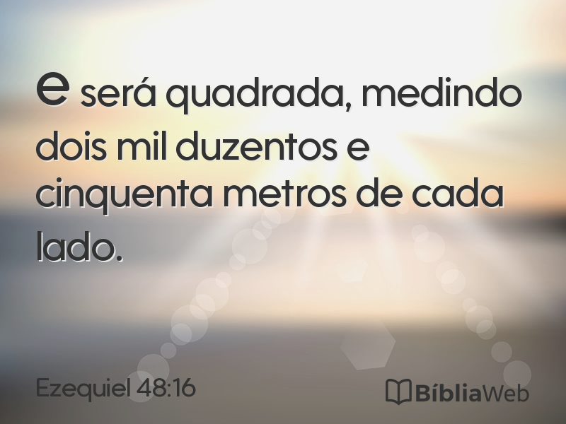 Ezequiel 48:16 em imagem para compartilhar