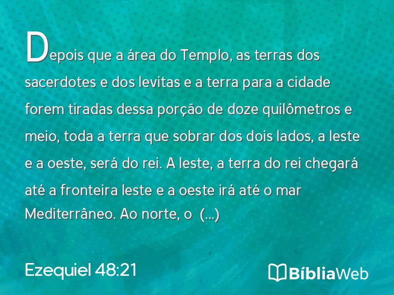 Ezequiel 48:21 em imagem para compartilhar