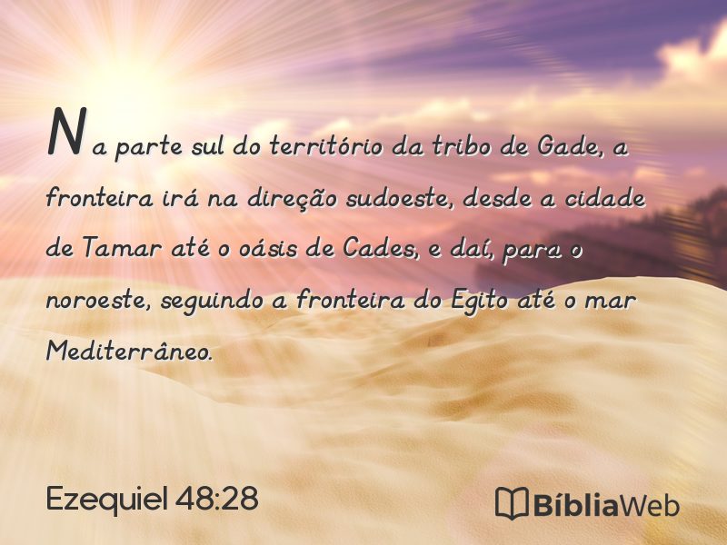 Ezequiel 48:28 em imagem para compartilhar