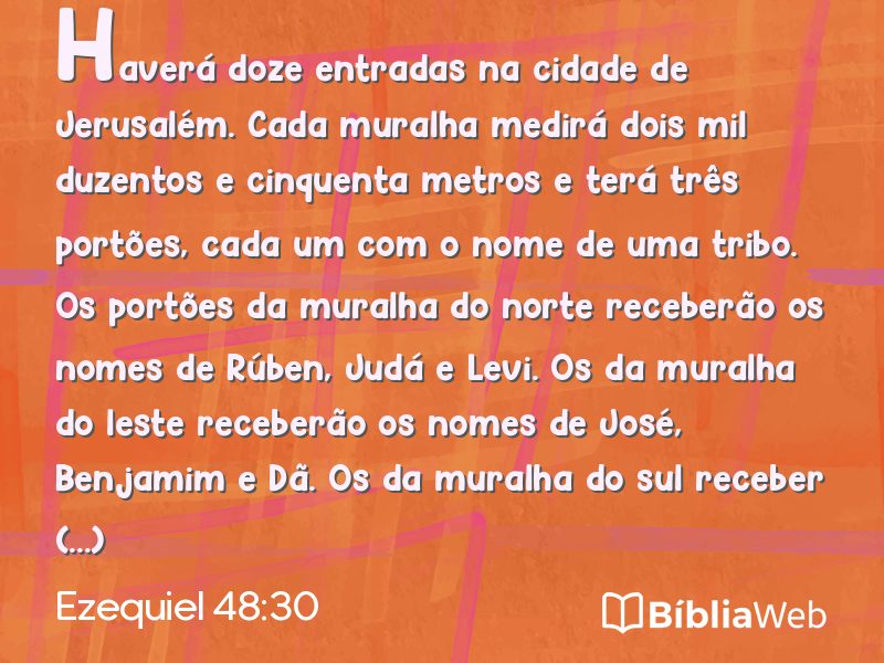 Ezequiel 48:30 em imagem para compartilhar
