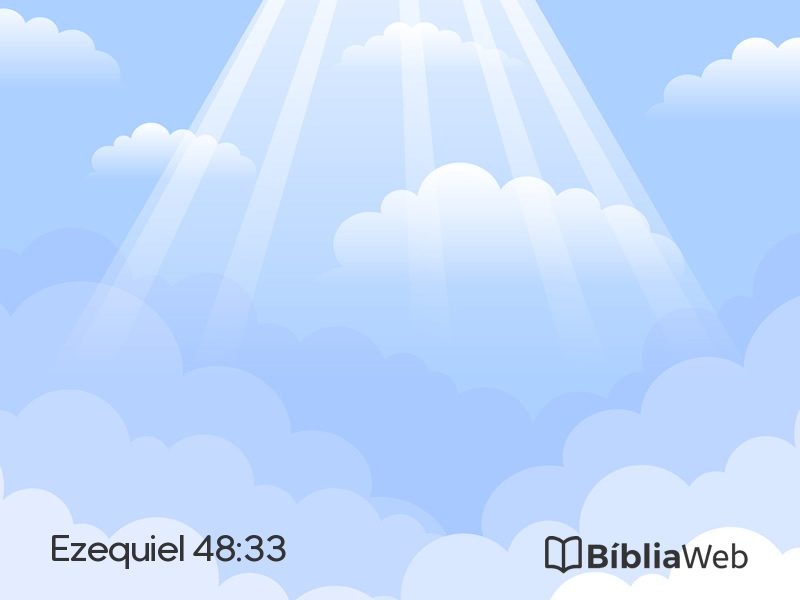 Ezequiel 48:33 em imagem para compartilhar