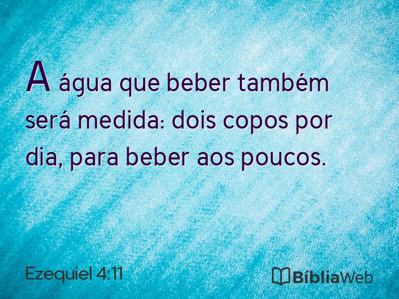 Ezequiel 4:11 em imagem para compartilhar