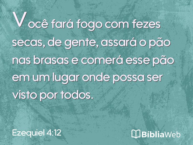 Ezequiel 4:12 em imagem para compartilhar