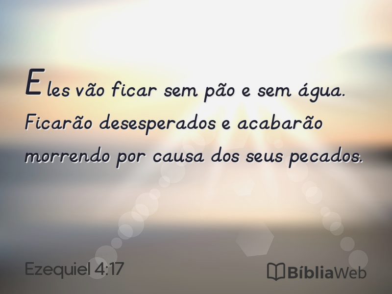 Ezequiel 4:17 em imagem para compartilhar