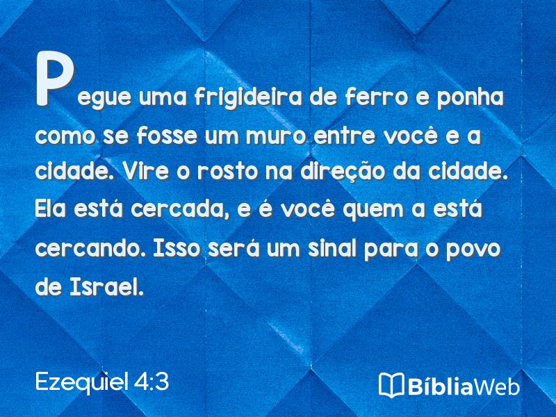 Ezequiel 4:3 em imagem para compartilhar