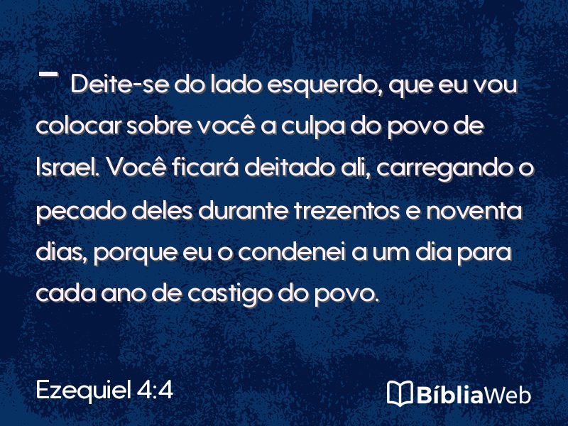 Ezequiel 4:4 em imagem para compartilhar