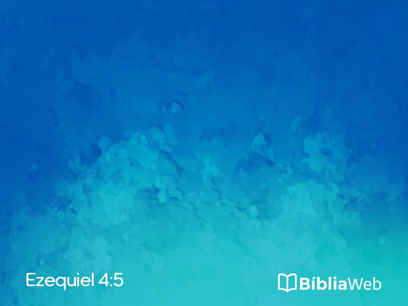 Ezequiel 4:5 em imagem para compartilhar