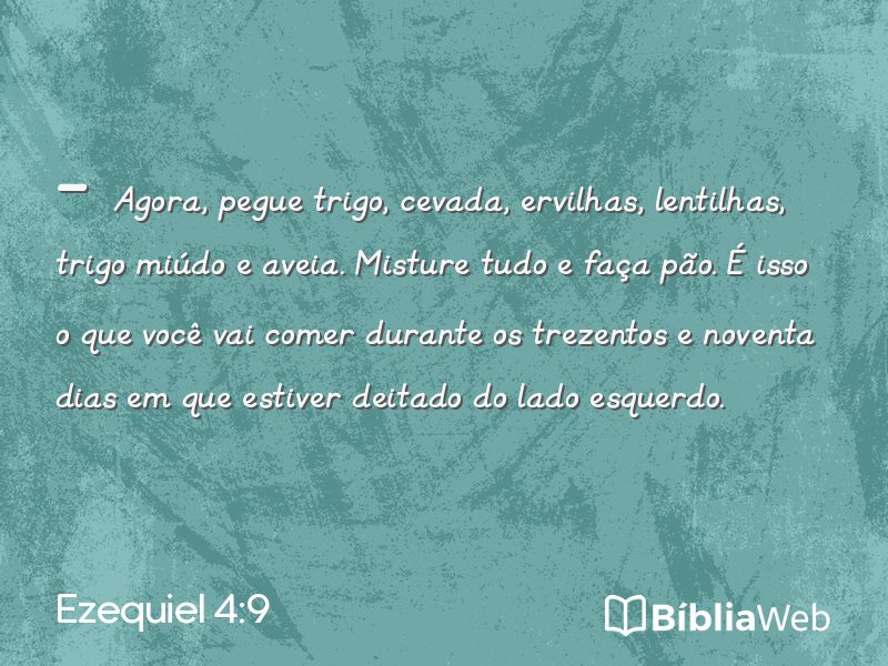 Ezequiel 4:9 em imagem para compartilhar
