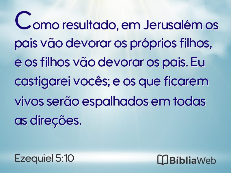 Ezequiel 5:10 em imagem para compartilhar
