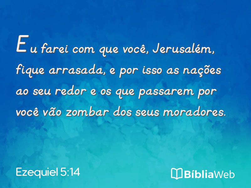 Ezequiel 5:14 em imagem para compartilhar