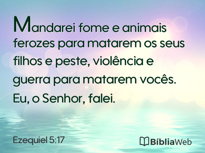 Ezequiel 5:17 em imagem para compartilhar