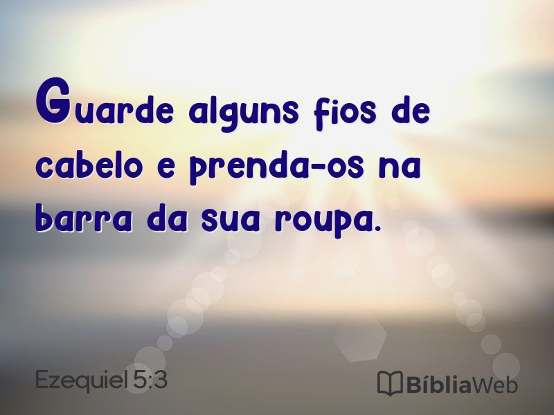 Ezequiel 5:3 em imagem para compartilhar