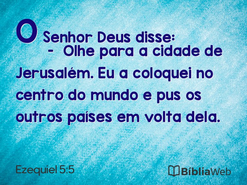 Ezequiel 5:5 em imagem para compartilhar