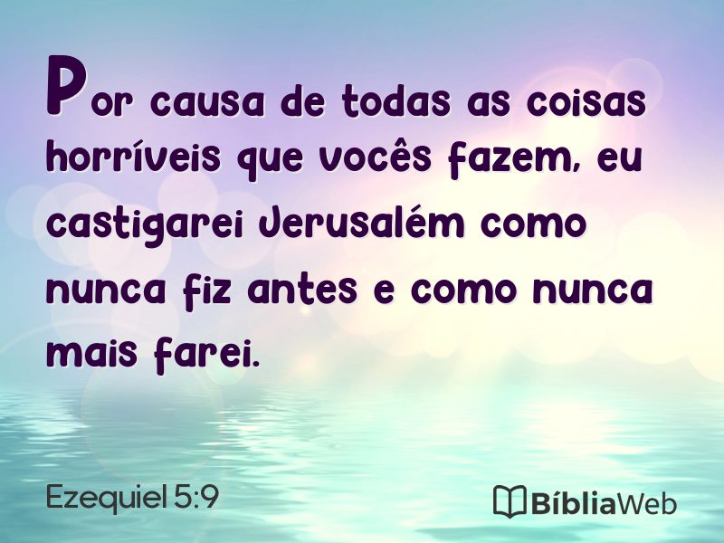 Ezequiel 5:9 em imagem para compartilhar