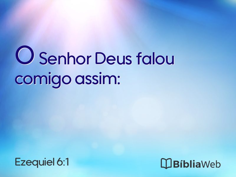Ezequiel 6:1 em imagem para compartilhar