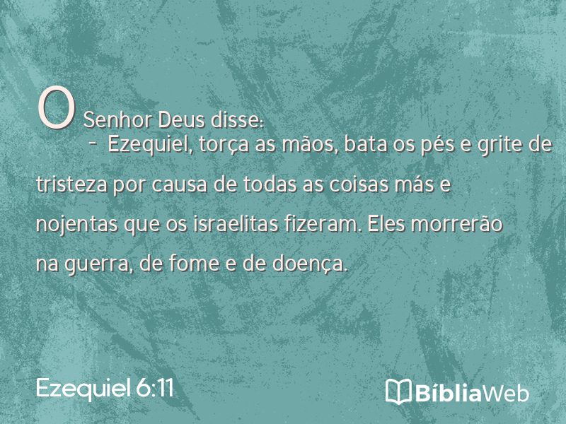 Ezequiel 6:11 em imagem para compartilhar