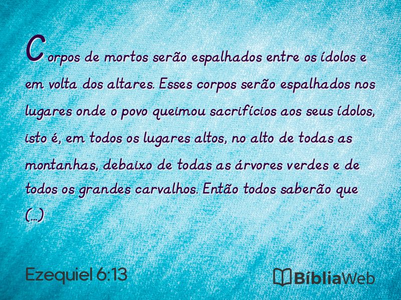 Ezequiel 6:13 em imagem para compartilhar