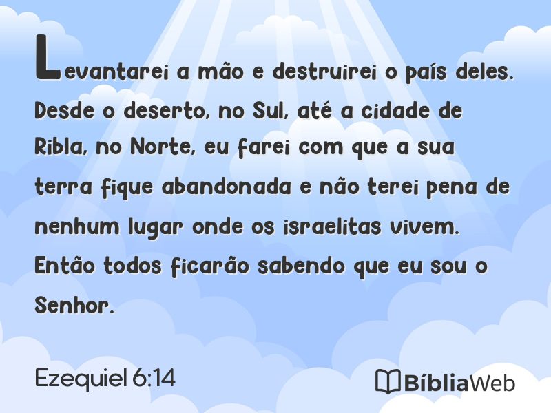 Ezequiel 6:14 em imagem para compartilhar